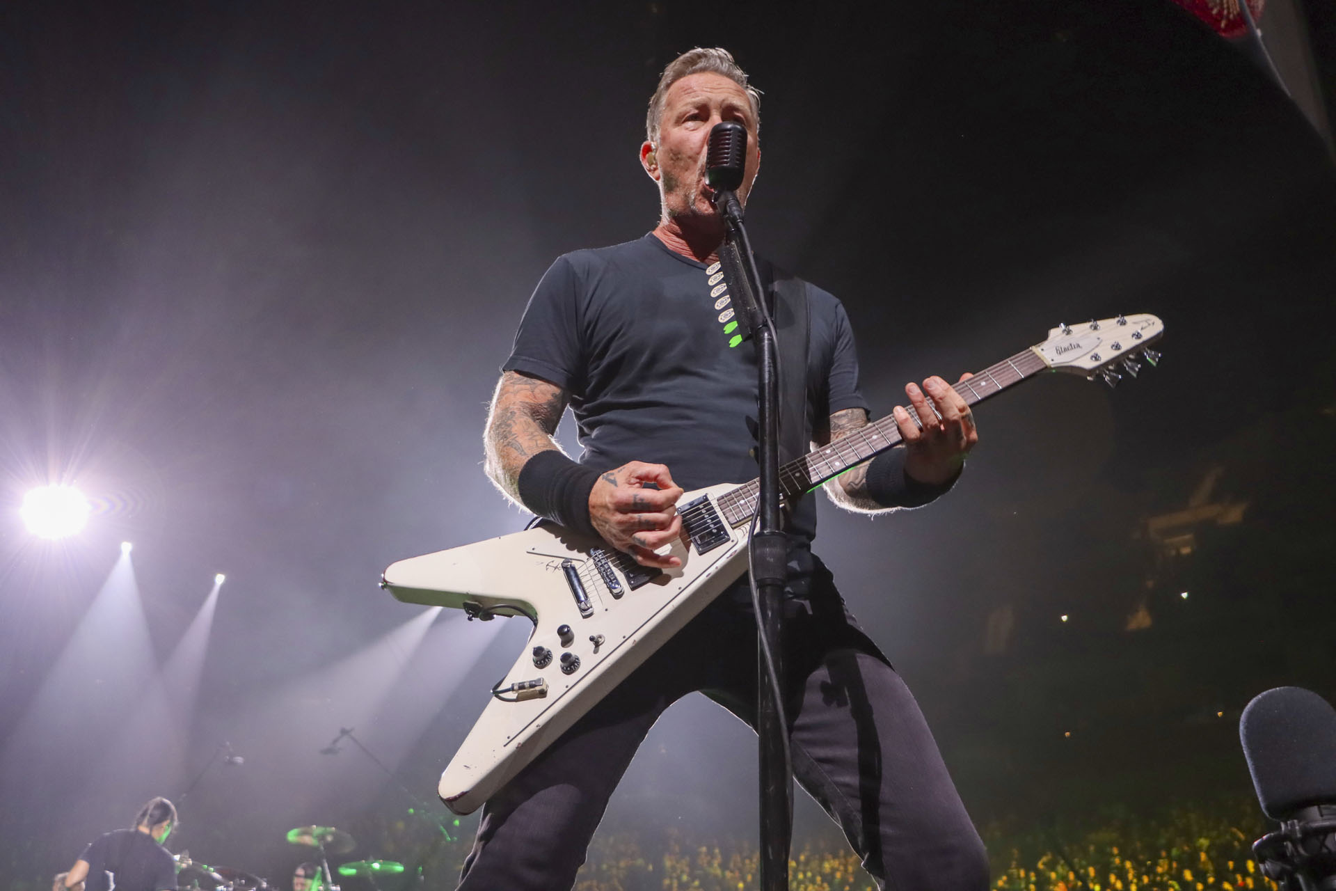 Heavy metal: James Hetfield canta em show do Metallica nos Estados Unidos, em dezembro de 2021