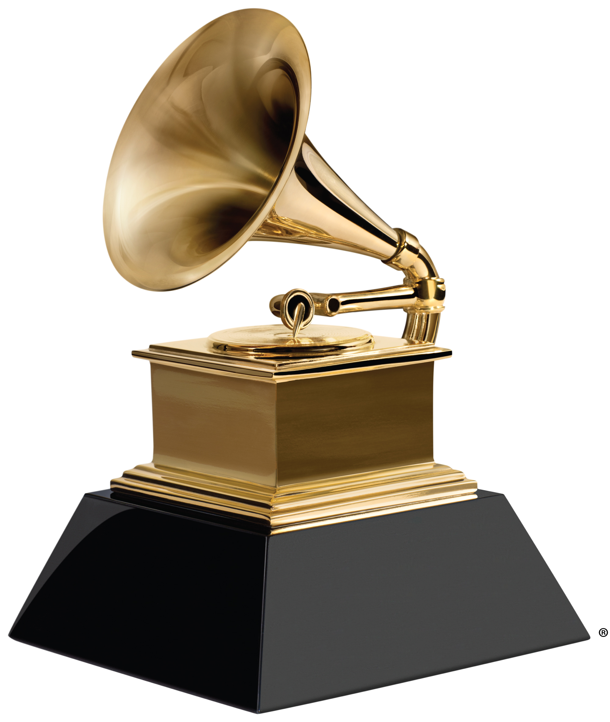 Imagem do gramofone dourado entregue aos vencedores do Grammy