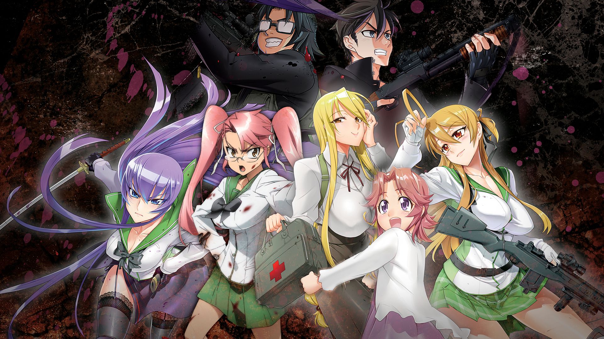 Школа мертвяков. Highschool of the Dead («школа мертвецов», 2010) этти.