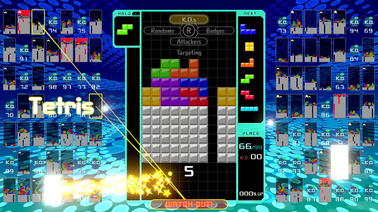 Cena de Tetris 99