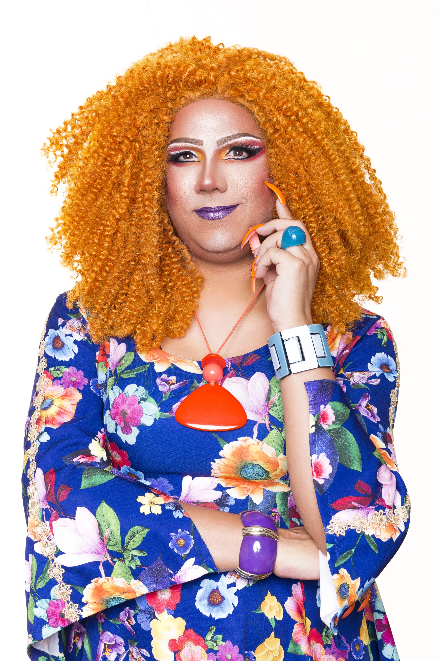 A drag queen Melissa L'Orange