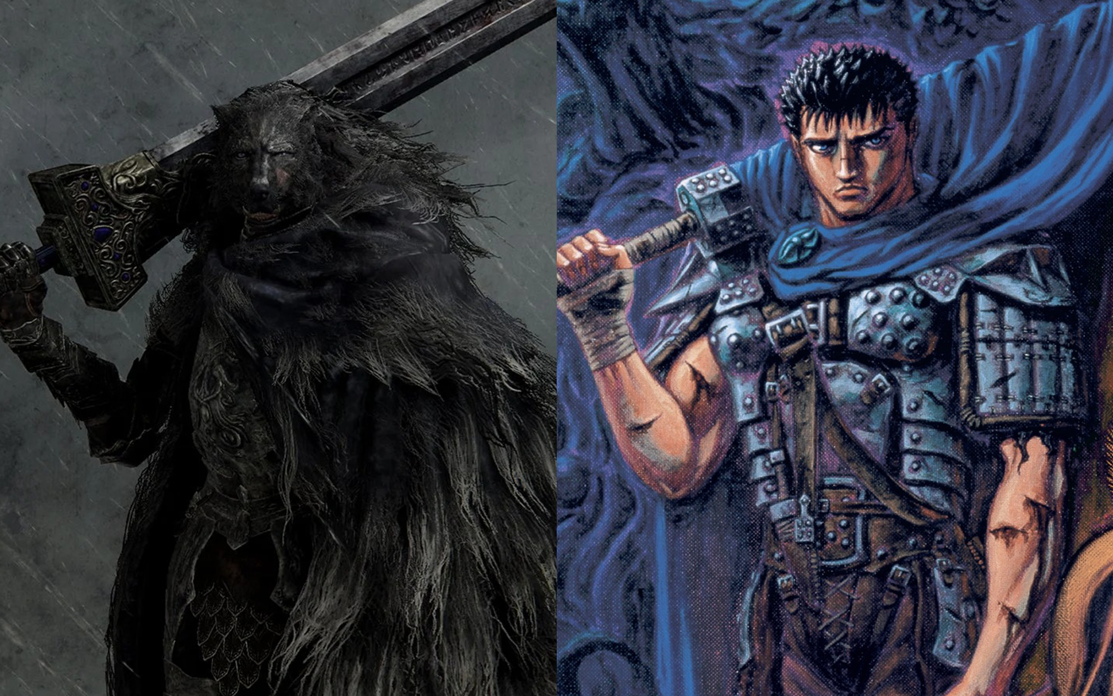 Artes de Elden Ring e Berserk