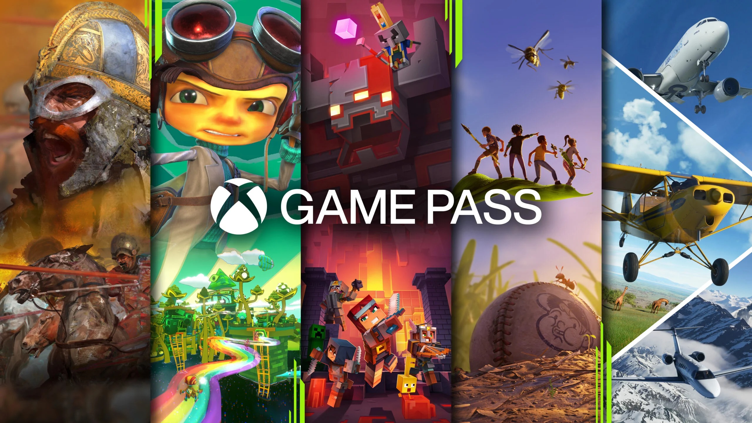 Montagem com jogos do Xbox Game Pass