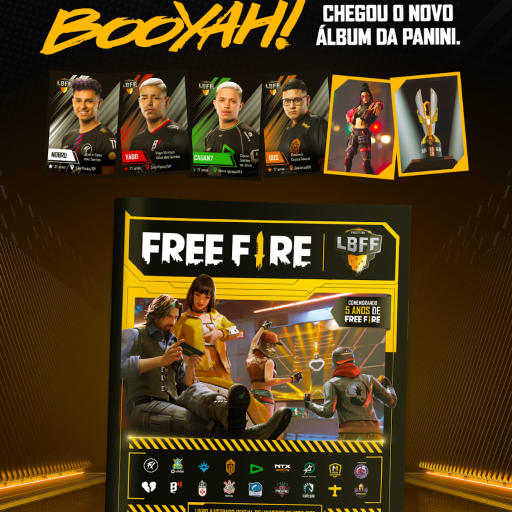 Free Fire ganha álbum de figurinhas em parceria da Garena e Panini