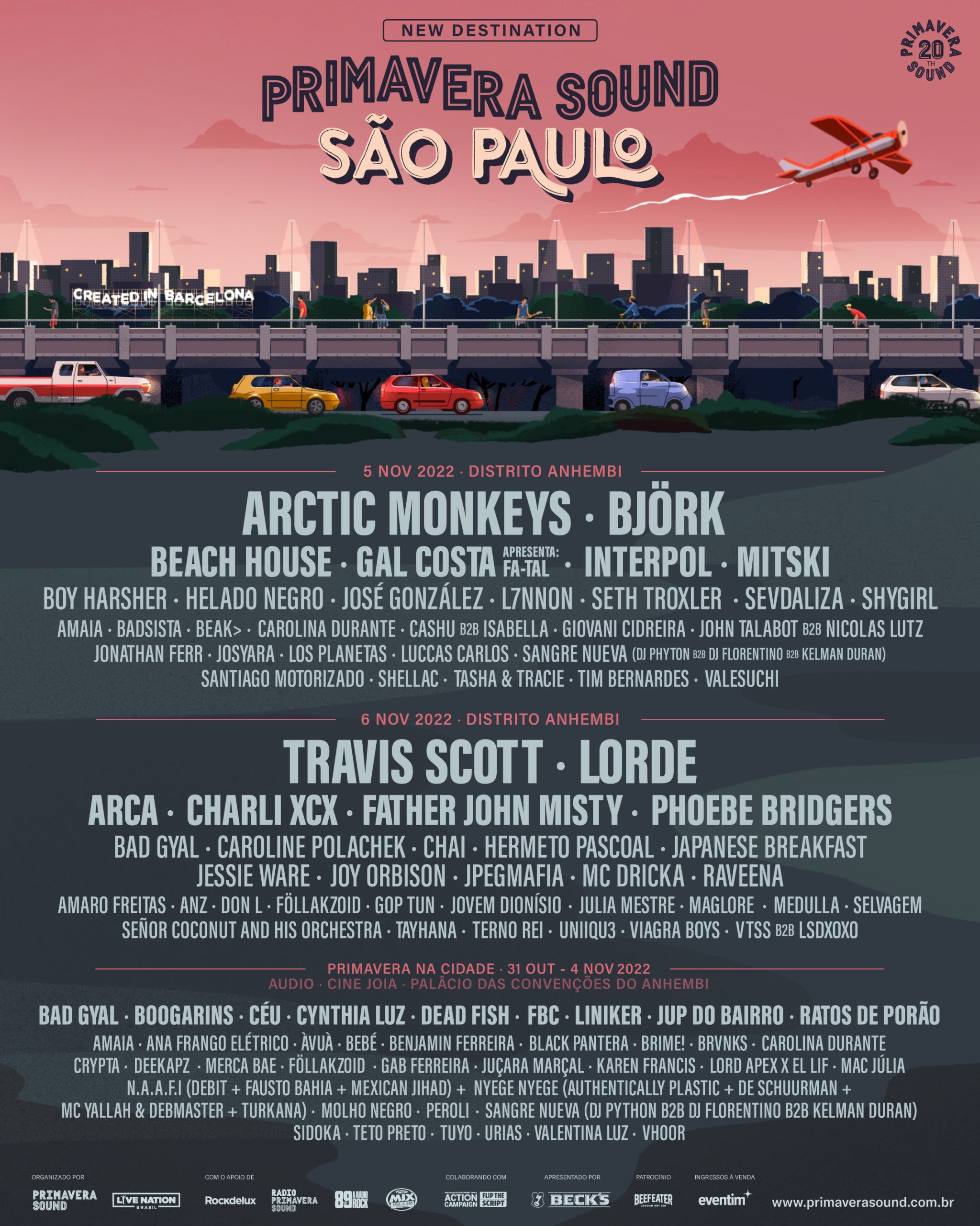 Line-up do Primavera Sound São Paulo