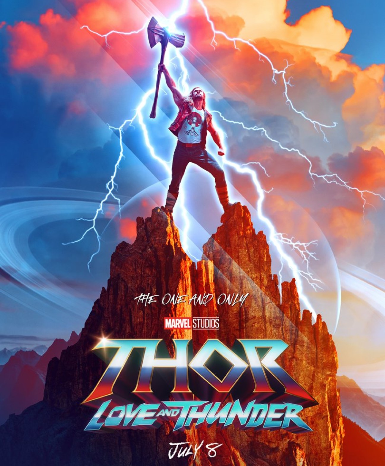 Pôster oficial de Thor: Amor e Trovão