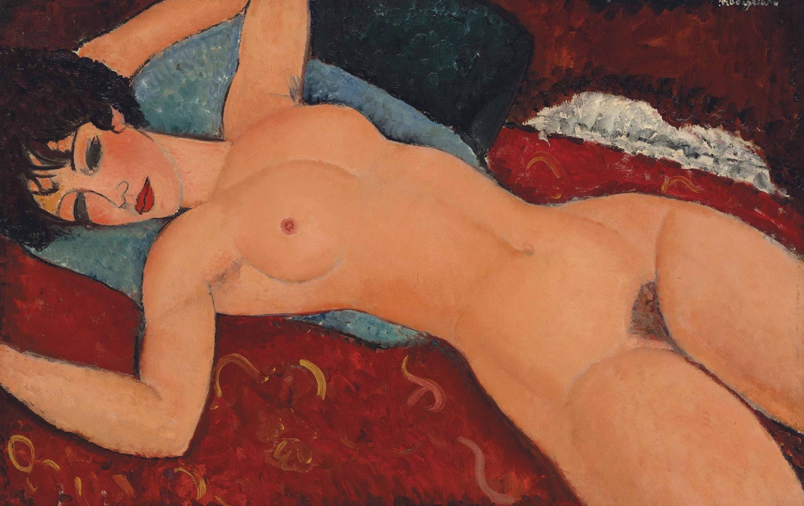 A pintura Nu couché, de Amedeo Modigliani