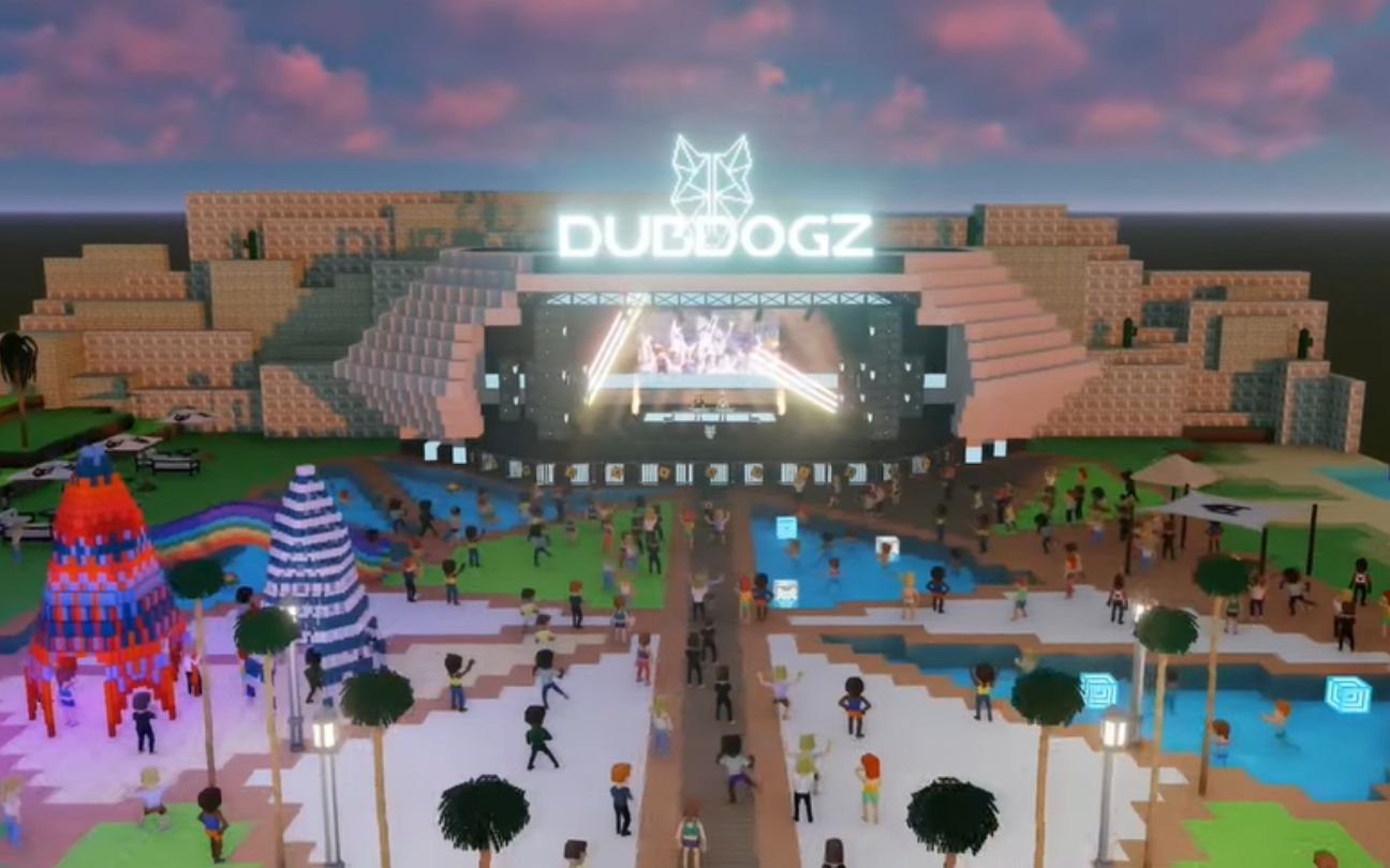 Palco do Dubdogz no The Sandbox