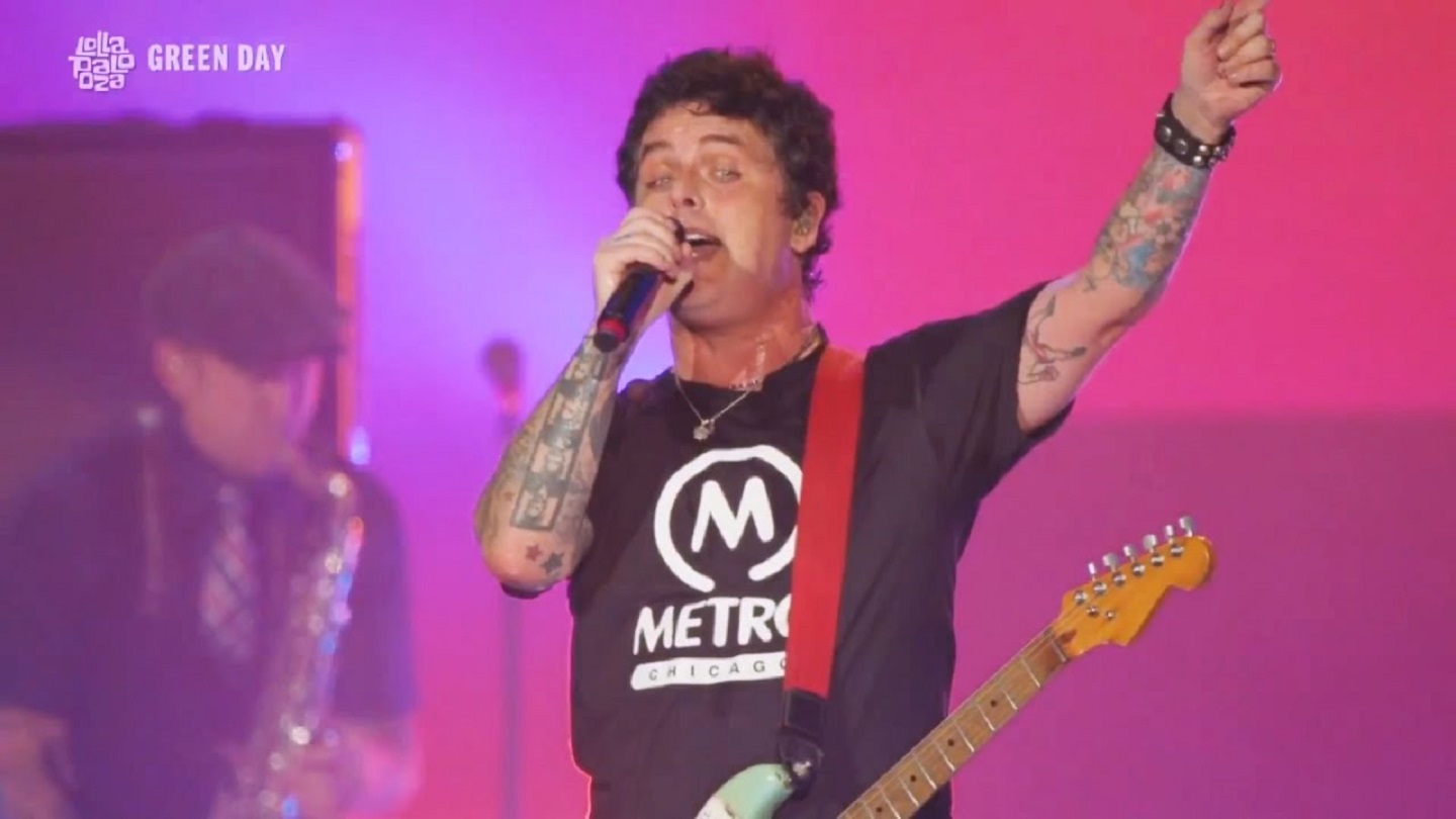 Green Day no Lollapalooza Chicago, semanas antes do show no Rock in Rio 2022