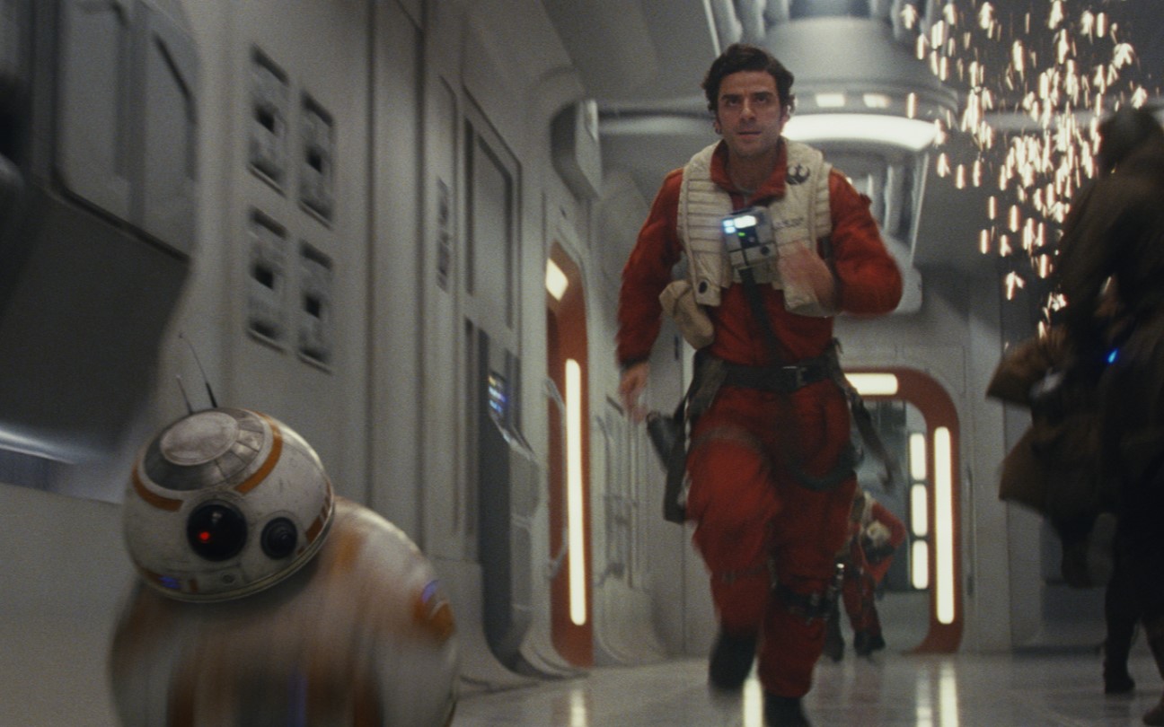 Oscar Isaac em cena de Star Wars: Os Últimos Jedi