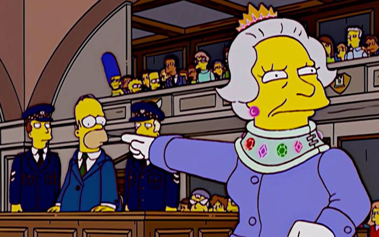 Rainha Elizabeth em Os Simpsons