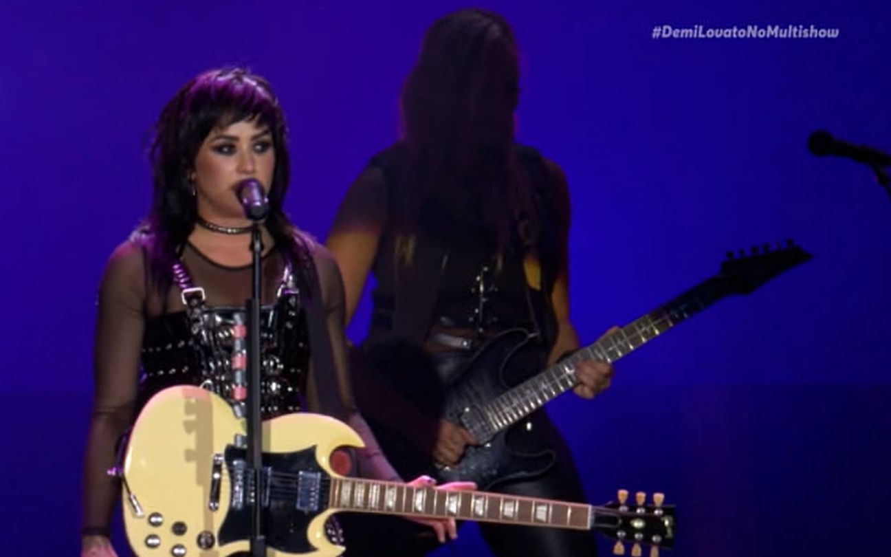 Demi Lovato faz show no Rock in Rio