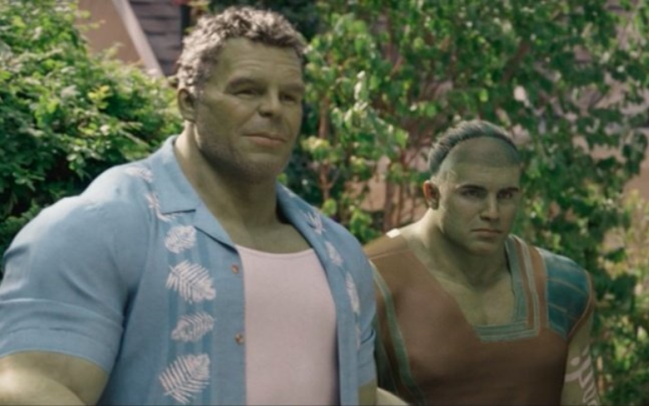 Mark Ruffalo e Wil Deusner em cena de Mulher-Hulk