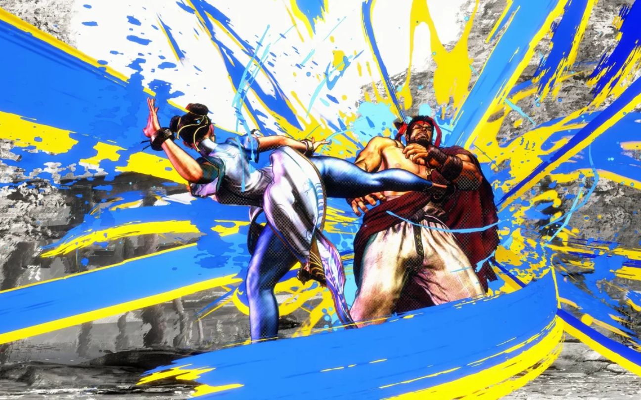 Luta entre Chun-Li e Ryu no Street Fighter 6