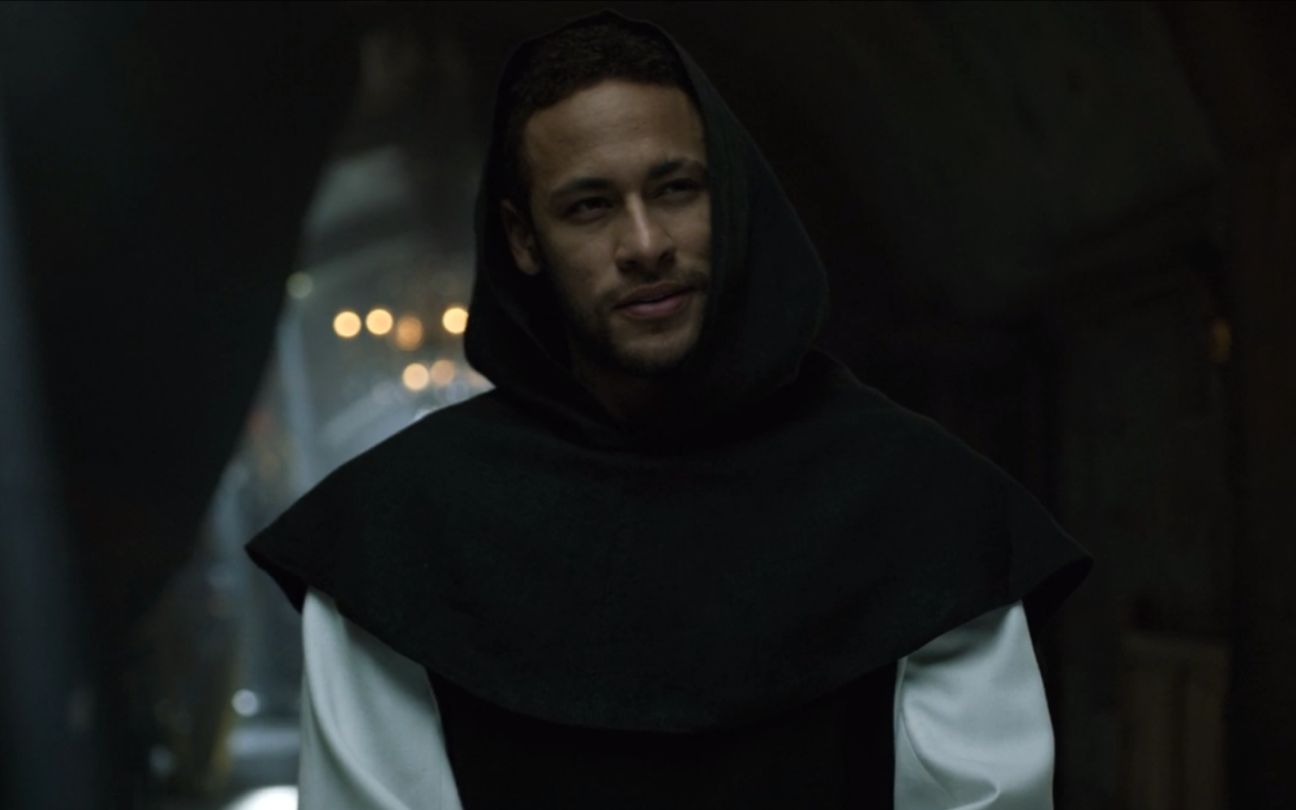 Neymar como monge em La Casa de Papel