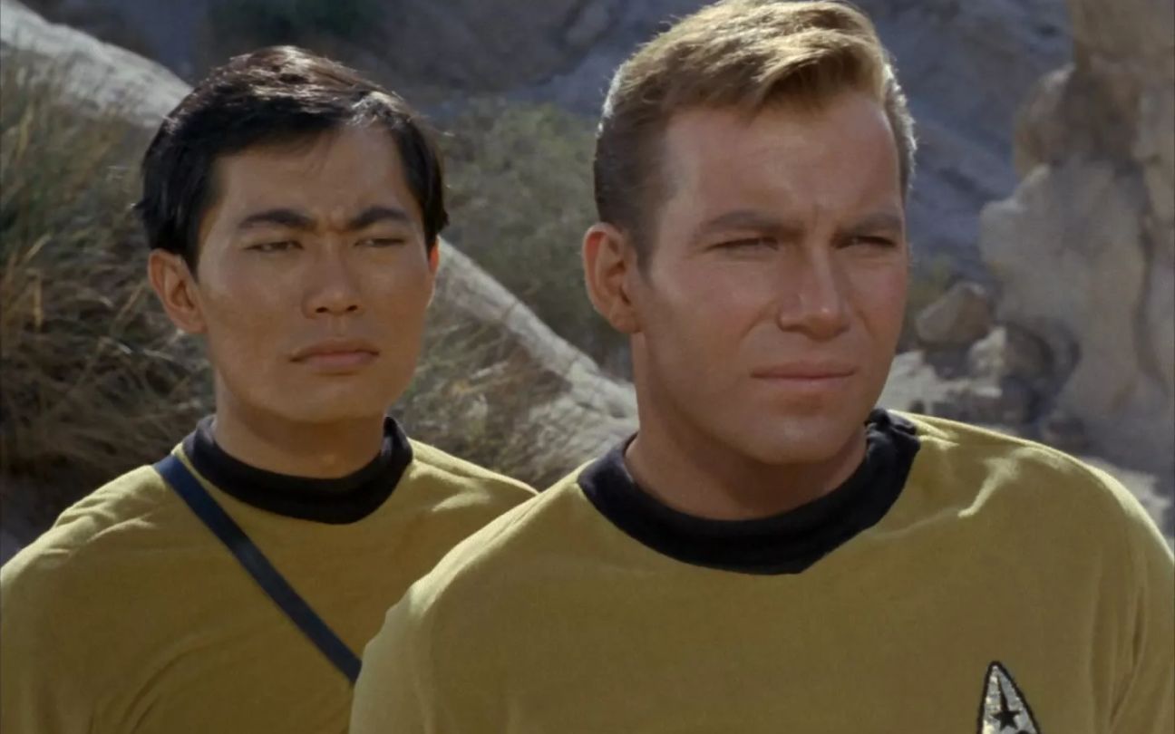 George Takei e William Shatner em Star Trek