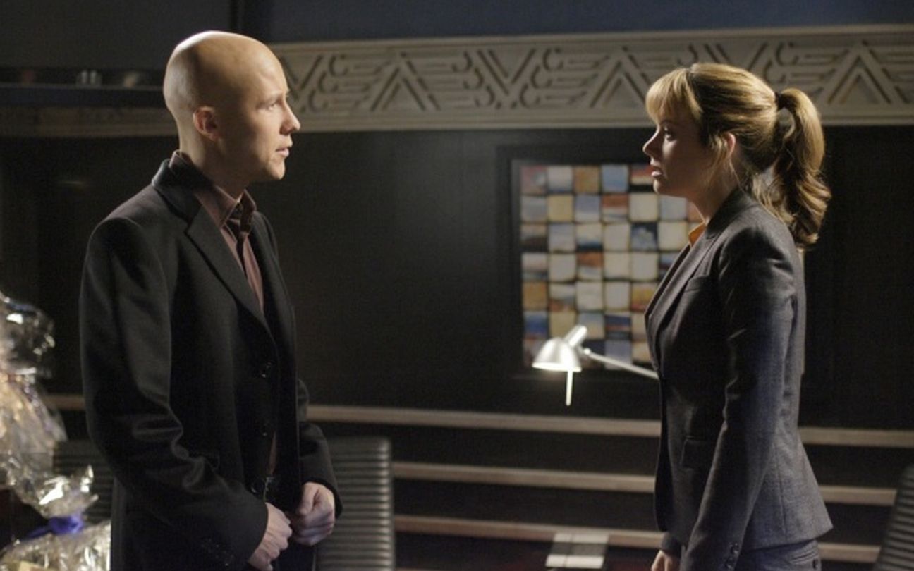 Michael Rosenbaum e Erica Durance em Smallville