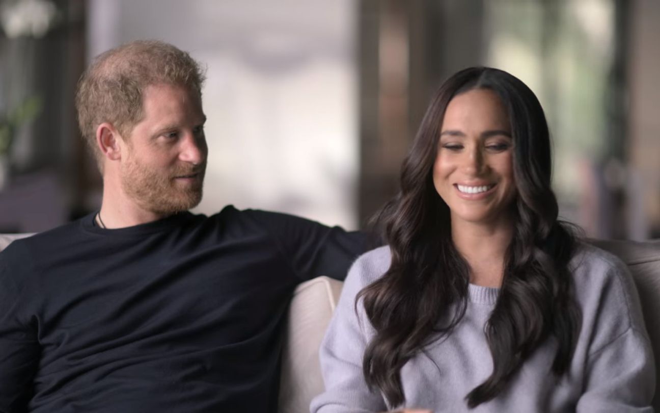 Príncipe Harry e Meghan Markle no documentário da Netflix