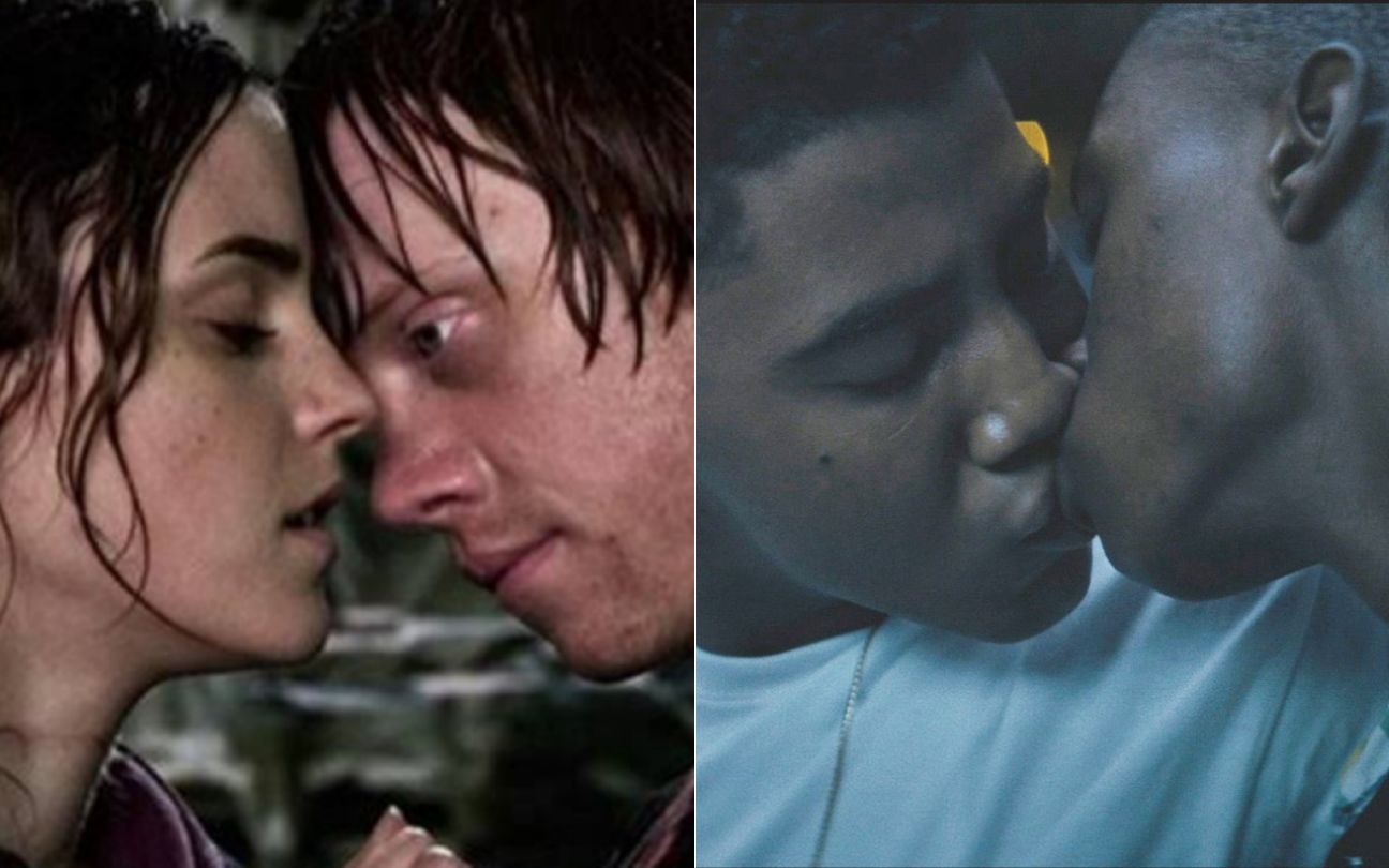 Cena de Harry Potter e de Moonlight com beijos inesquecíveis do cinema