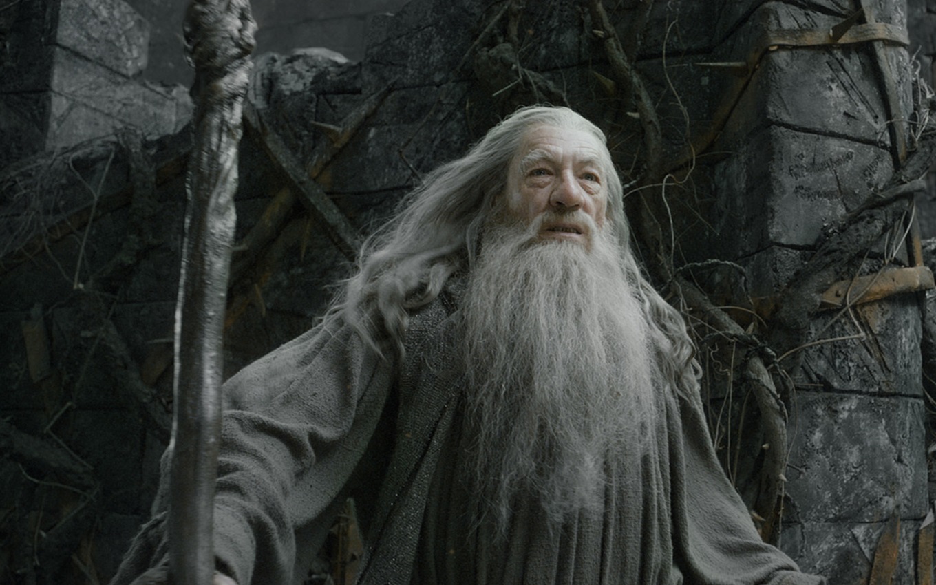 Ian McKellen em cena de Hobbit: A Desolação de Smaug