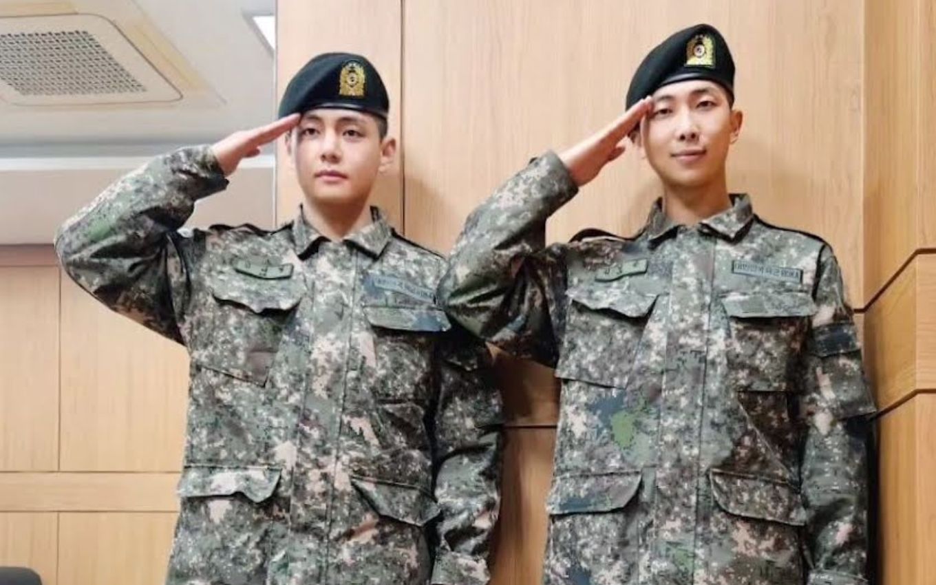 V e RM do BTS no exército sul-coreano