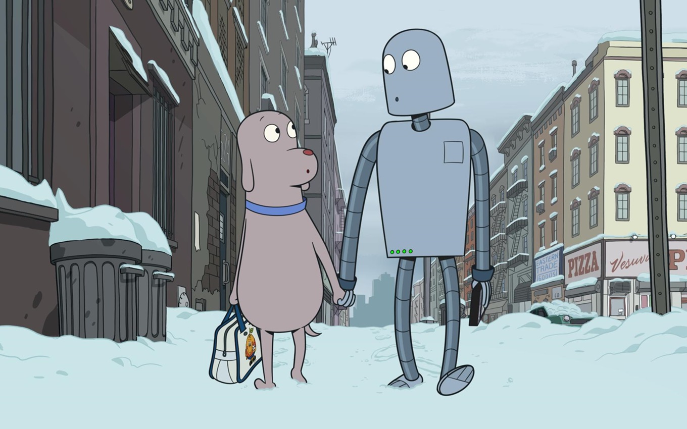 Cena de Meu Amigo Robô; animação que foi indicada ao Oscar 2024
