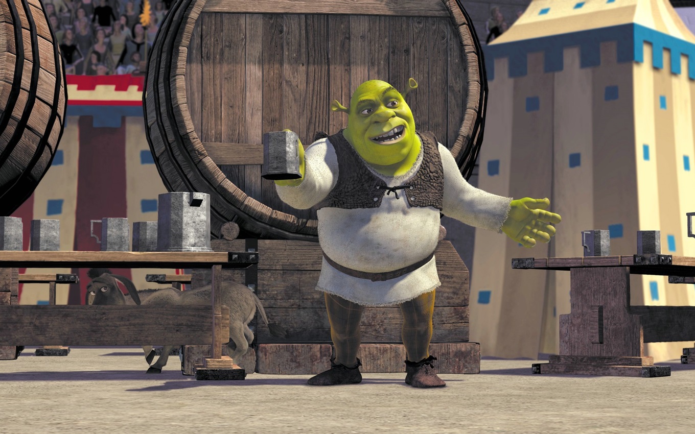 Cena de Shrek; filme está disponível no Prime Video