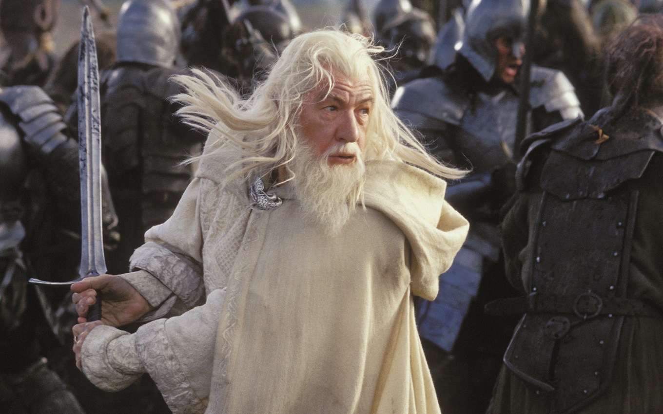 Ian McKellen em cena de O Senhor dos Anéis: O Retorno do Rei