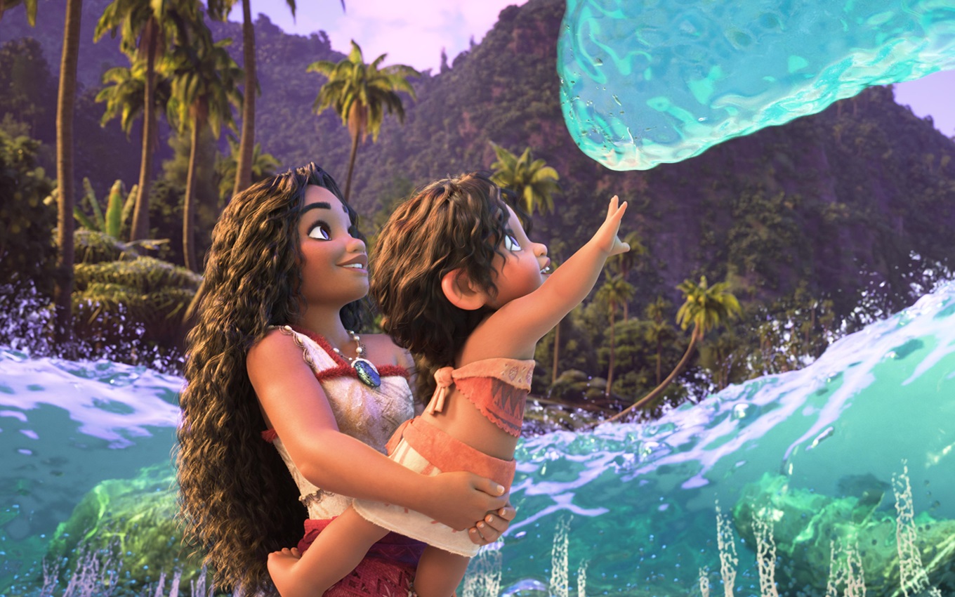 Cena de Moana 2, filme da Disney e uma das maiores bilheterias de 2024