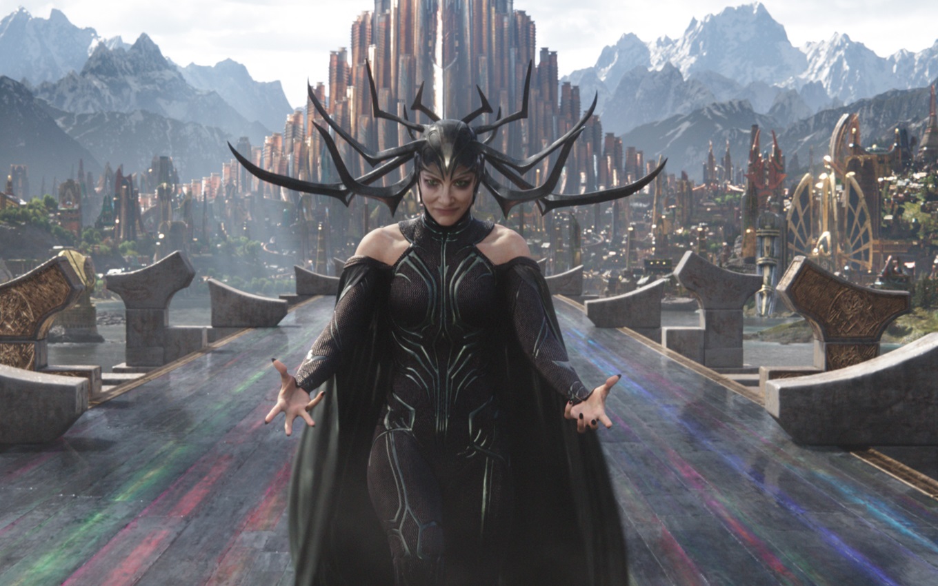 Cate Blanchett em cena de Thor: Ragnarok, atriz está na lista dos maiores vilões da Marvel