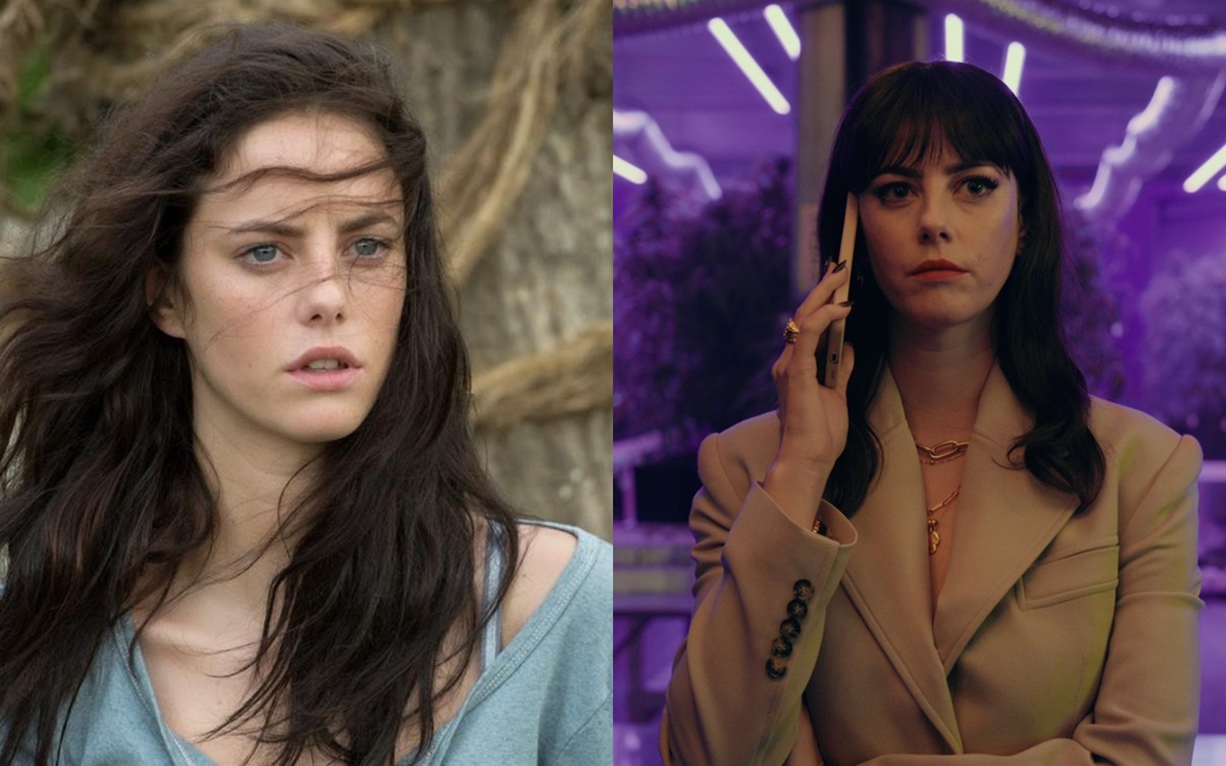 Montagem de Kaya Scodelario em Maze Runner: Correr ou Morrer e atualmente