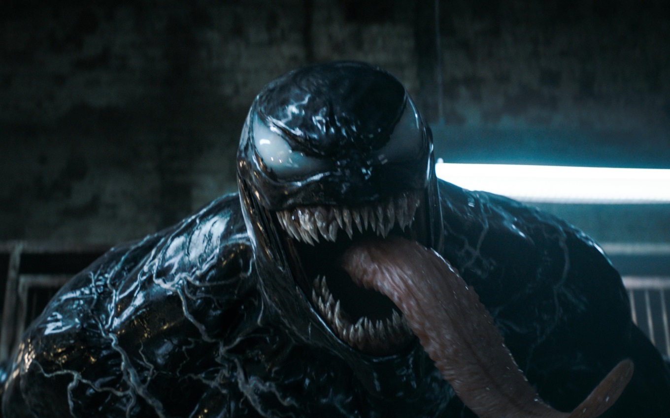 Tom Hardy em cena de Venom: A Última Rodada