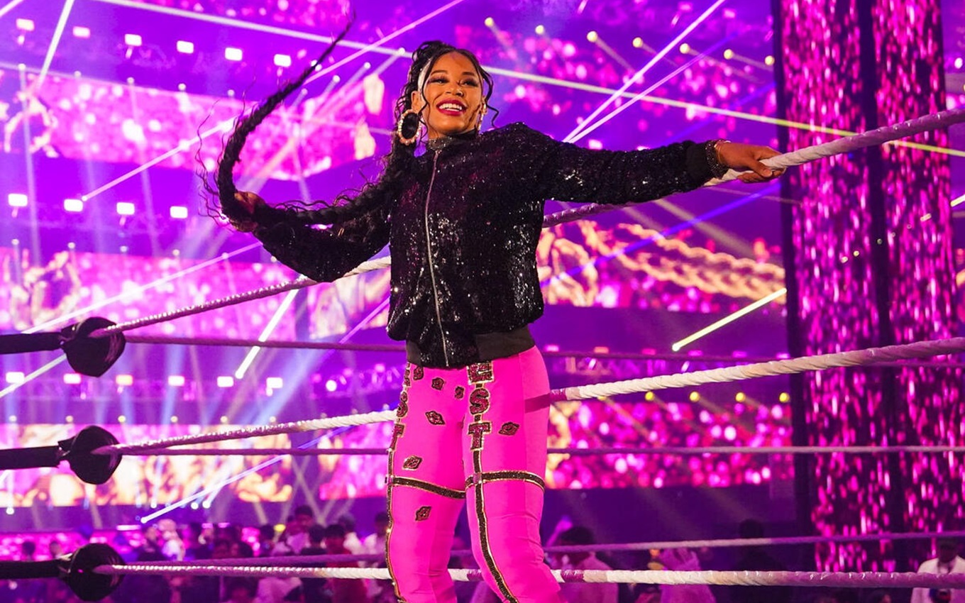 Bianca Belair na WWE; ela é uma das melhores lutadoras da empresa