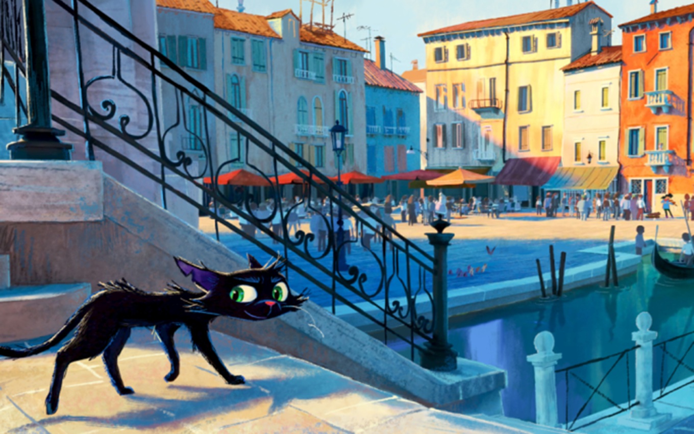 Cena de Gatto, novo filme da Pixar