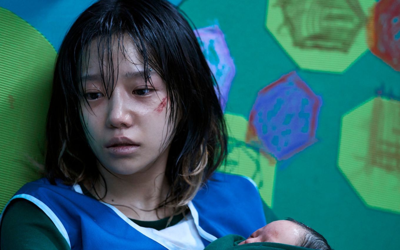 Jun-hee (Jogadora 222) e o seu bebê