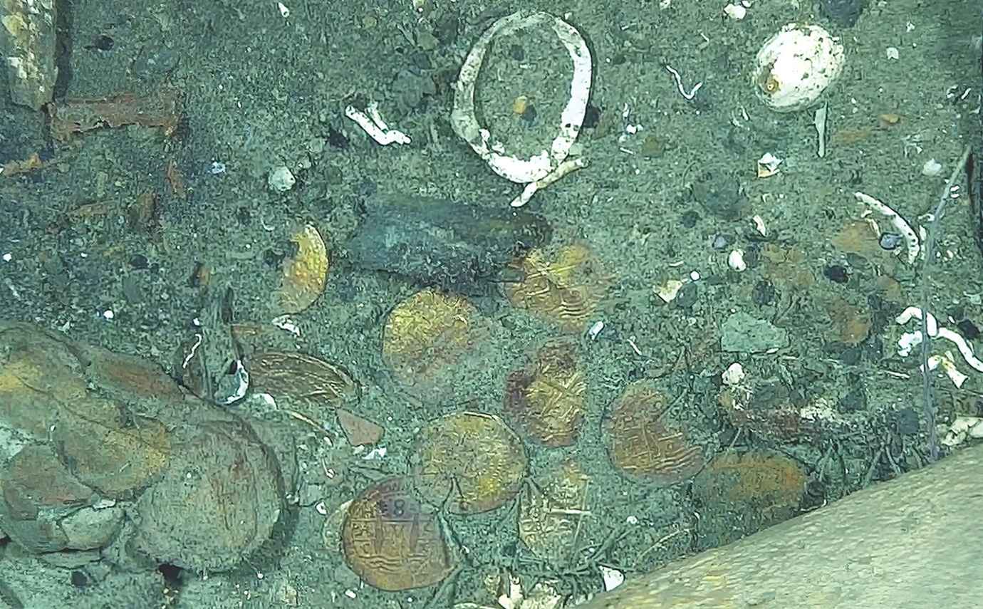 Moedas de ouro analisadas por cientistas