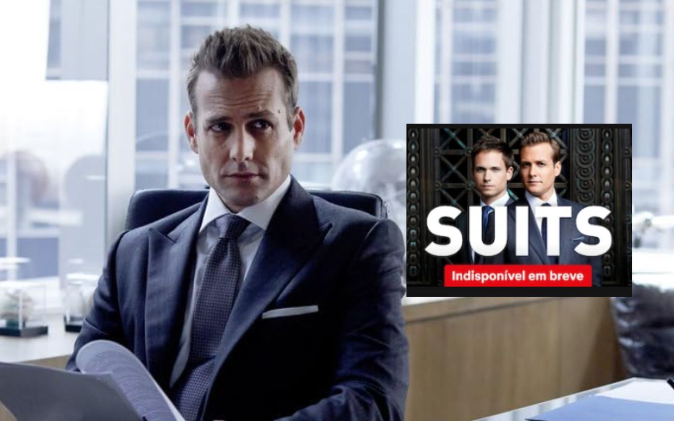 Harvey Specter (Gabriel Macht) em cena de Suits, que vai sair da Netflix em julho