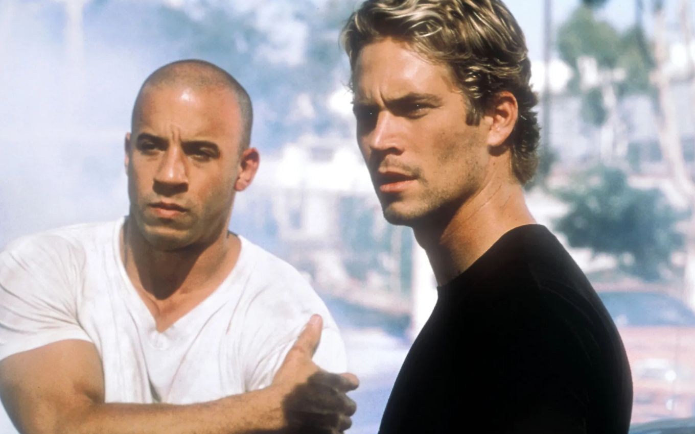 Vin Diesel e Paul Walker em Velozes e Furiosos, que terá um 11º filme