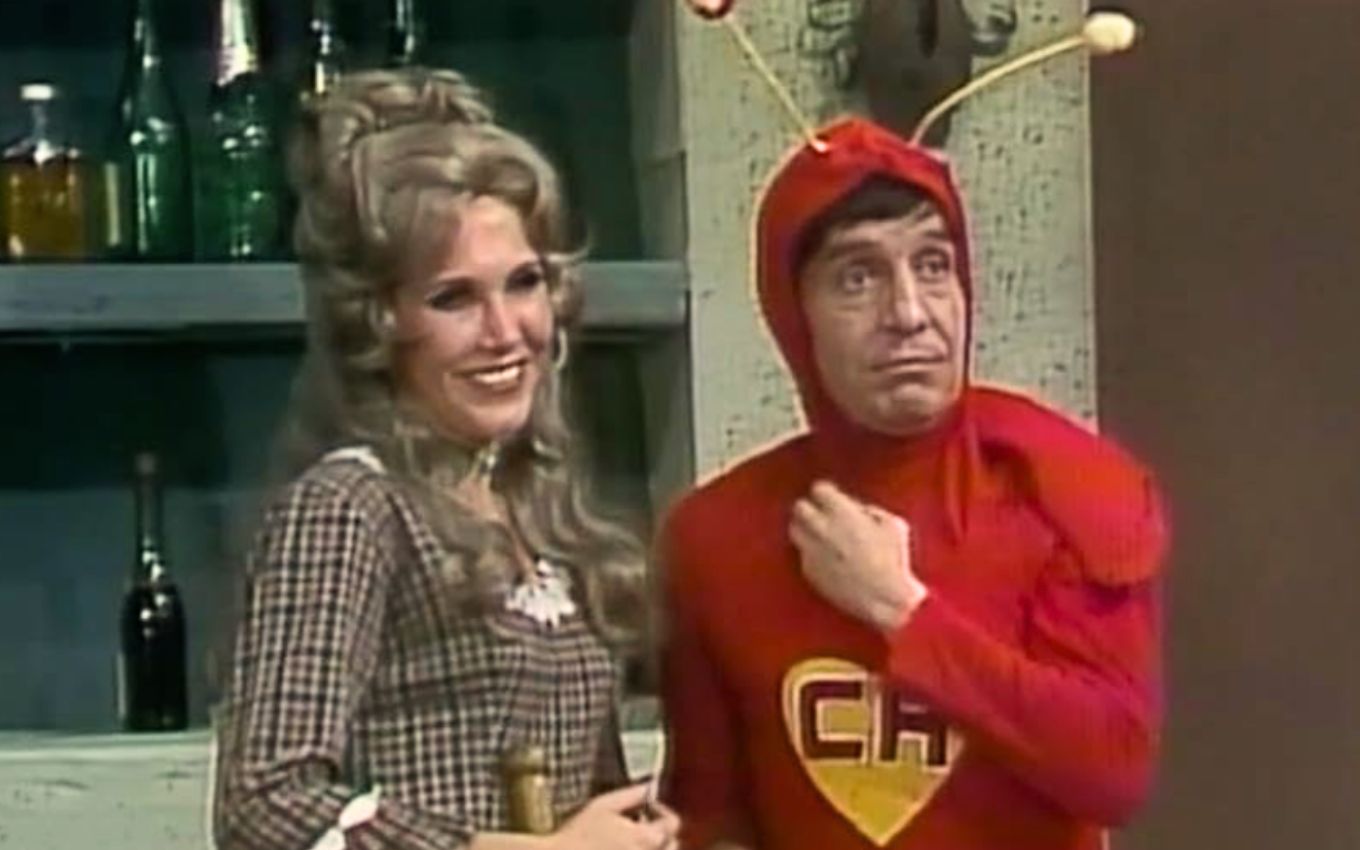 Florinda Meza e Roberto Gomez Bolaños em Chapolin Colorado