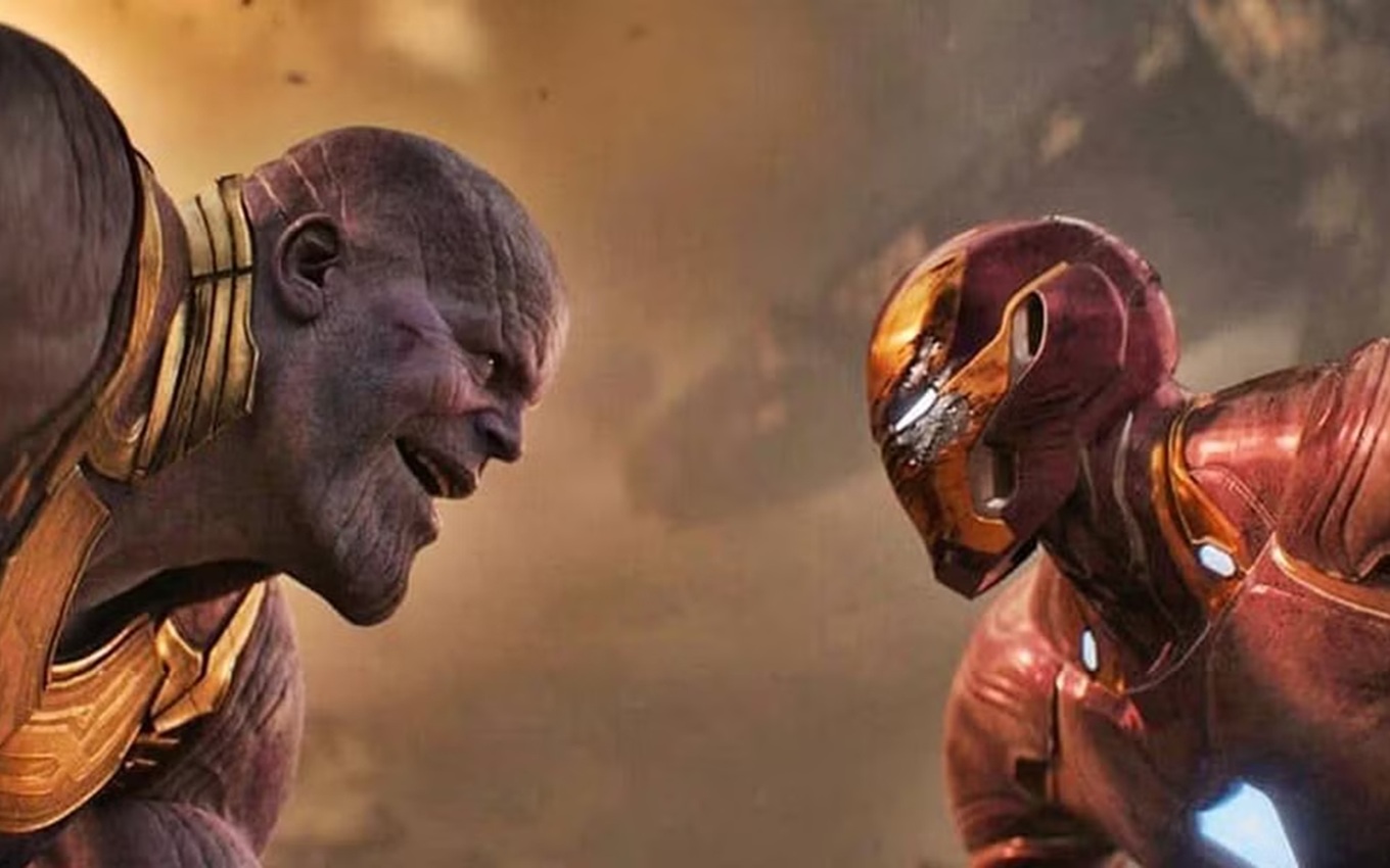 Josh Brolin e Robert Downey Jr. em um dos filmes mais caros da Marvel