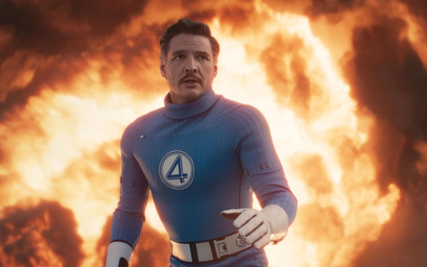 Pedro Pascal em cena de Quarteto Fantástico