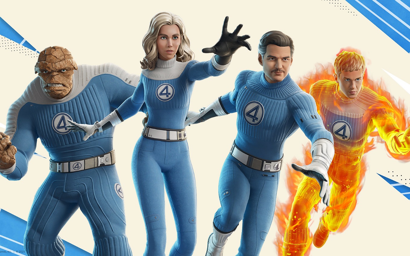 Quarteto Fantástico da Marvel no Fortnite