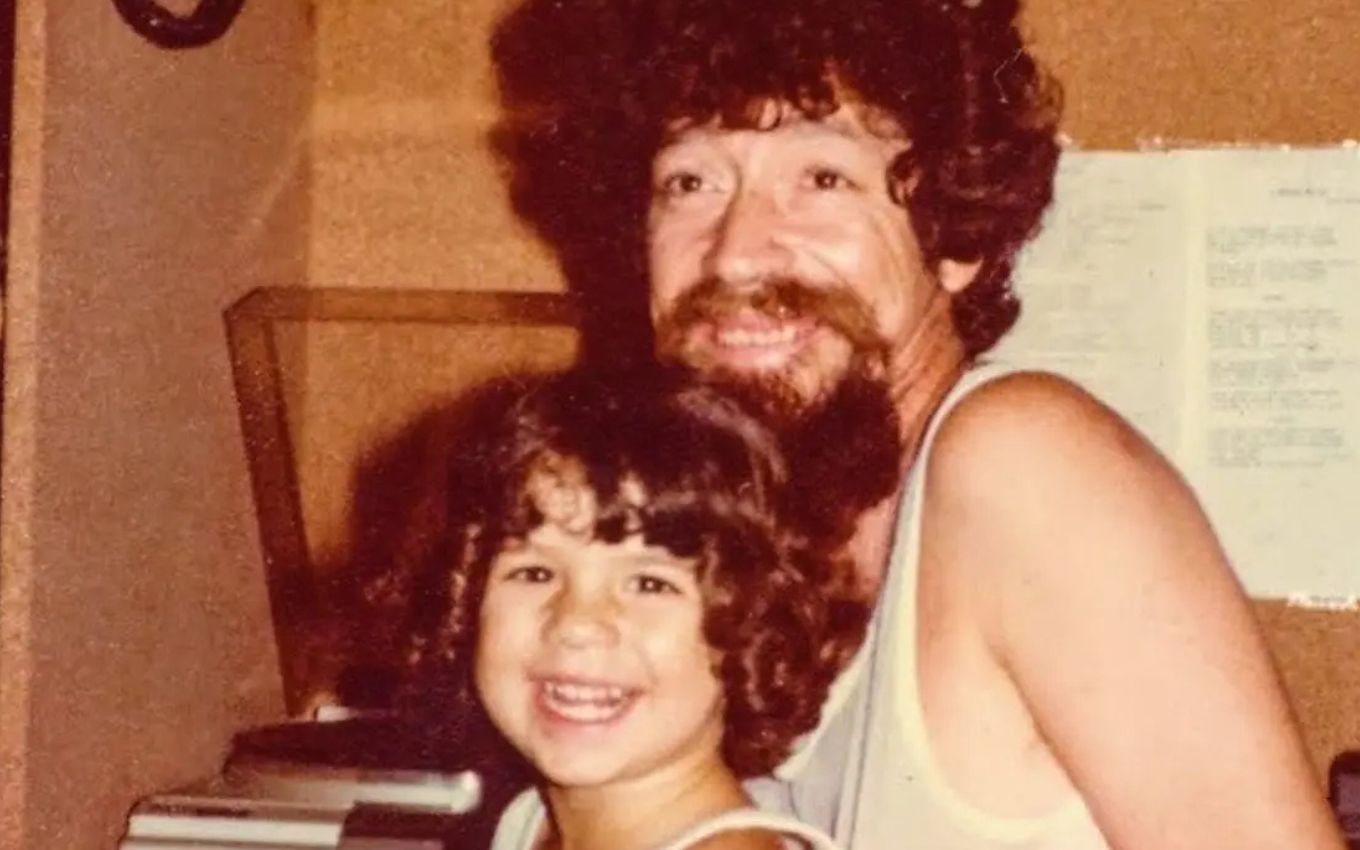 Raul Seixas e a filha caçula, Vivían