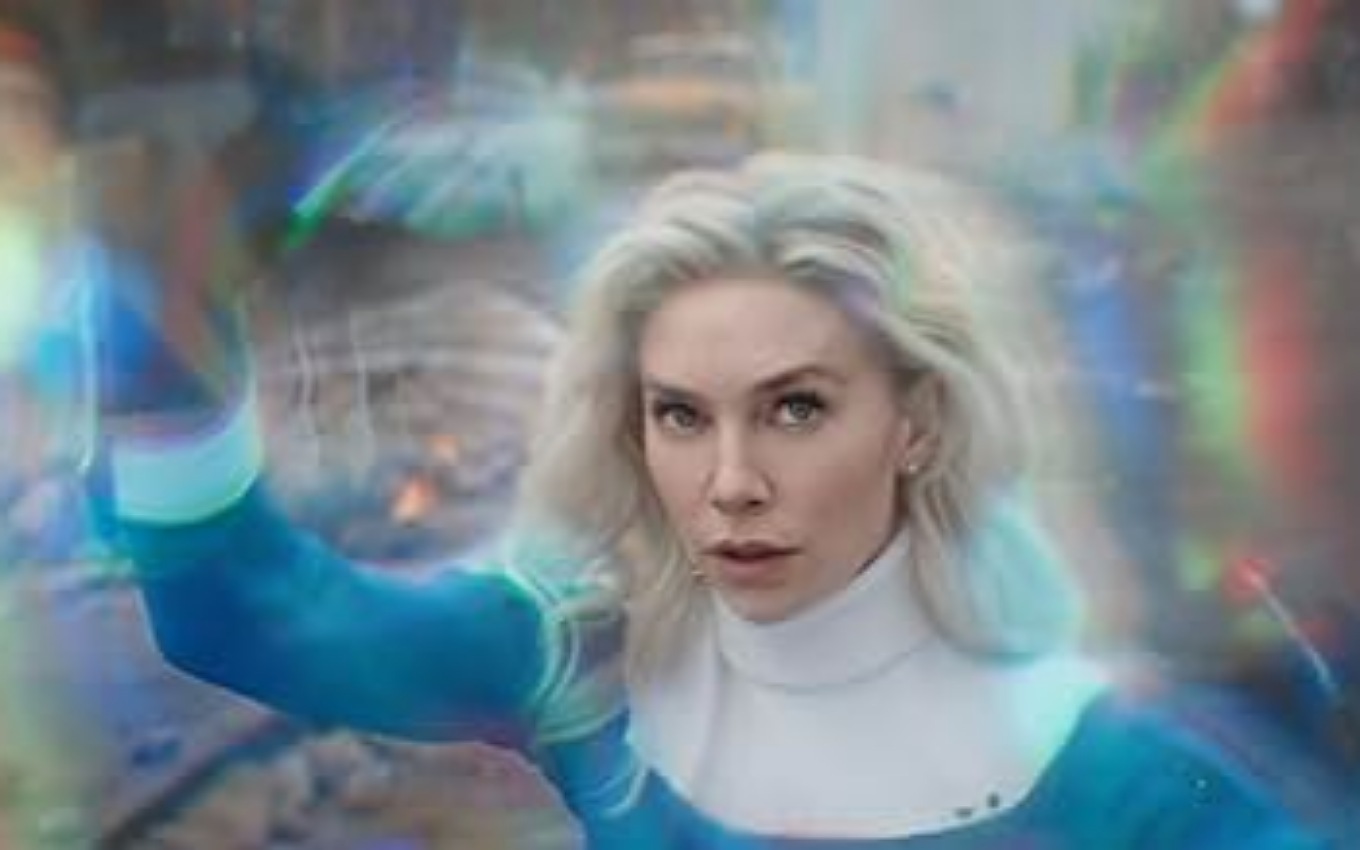 Vanessa Kirby em cena de Quarteto Fantástico, filme da Marvel