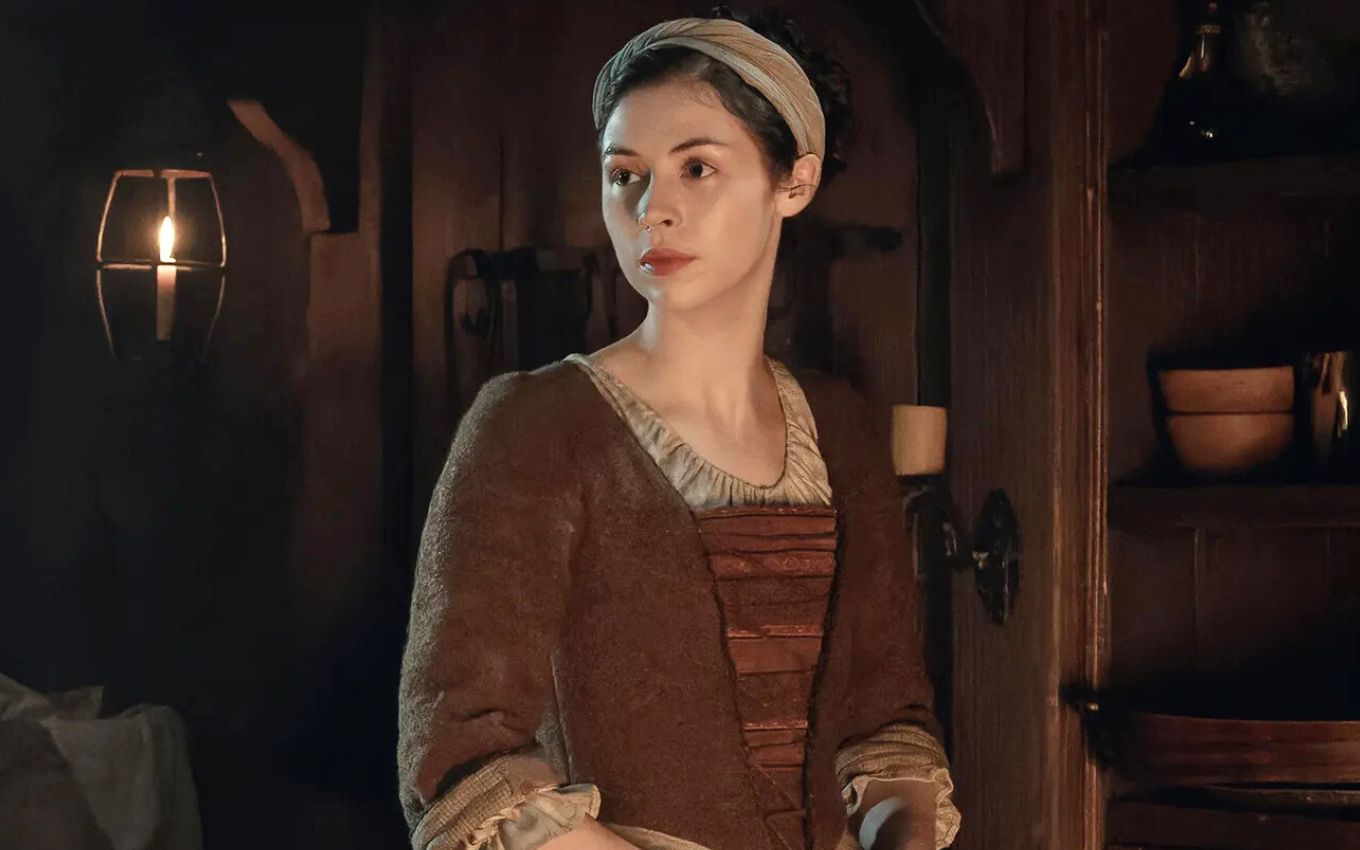 Julia Moriston (Hermione Corfield) no episódio 3 de Outlander: Blood of my Blood, série do Disney+