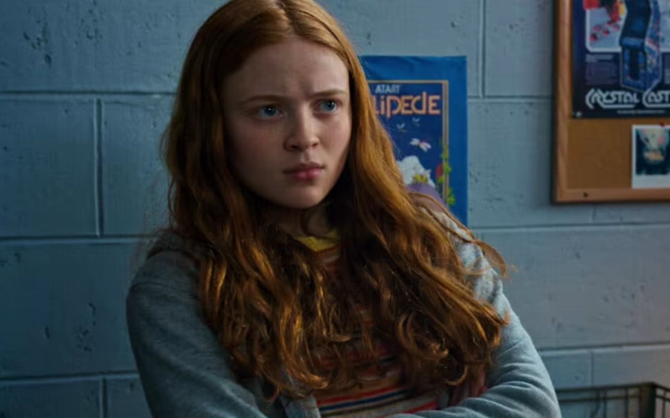 Sadie Sink em cena de Stranger Things; atriz está confirmada em Homem-Aranha 4