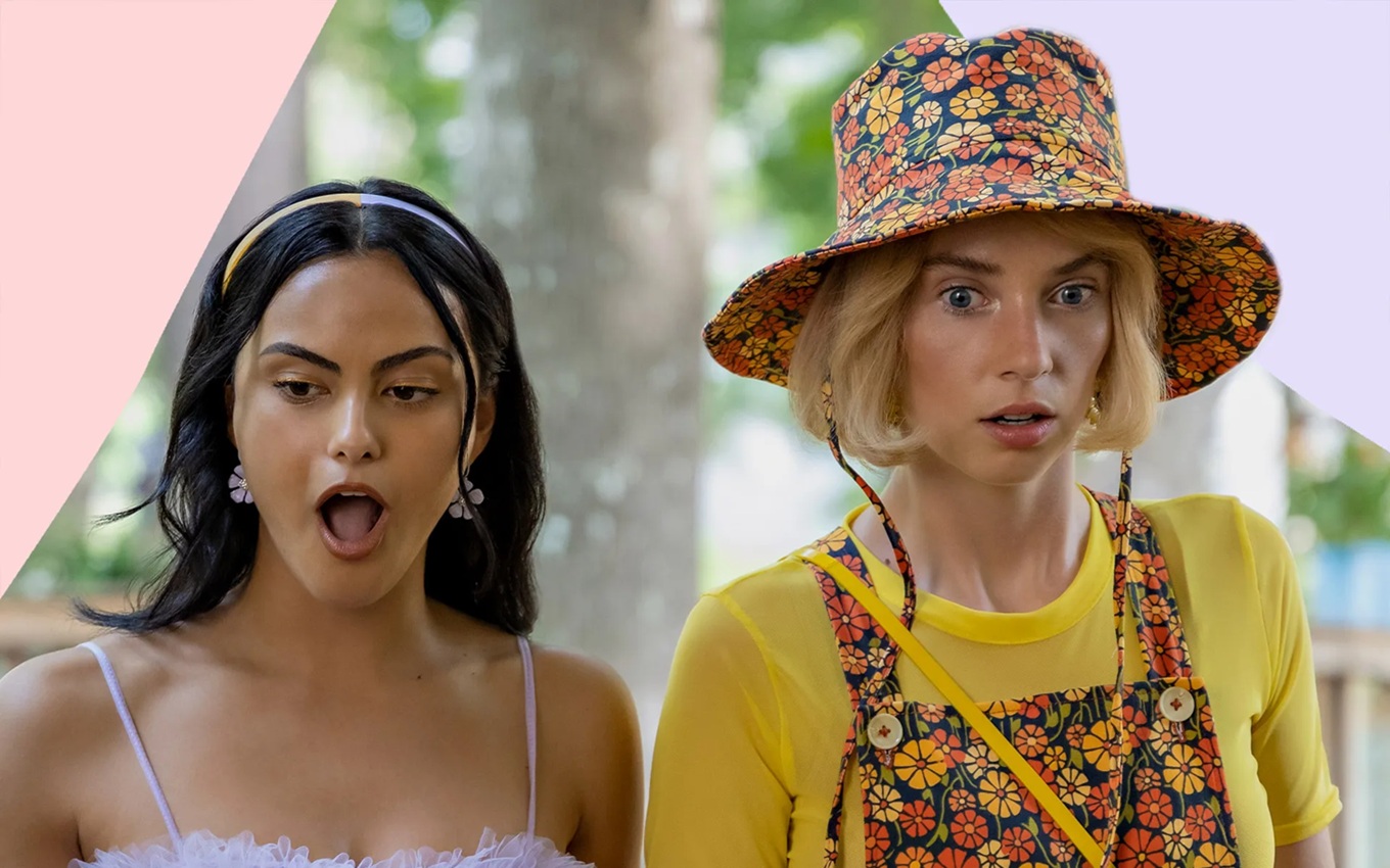 Camila Mendes e Maya Hawke em Justiceiras, filme Netflix