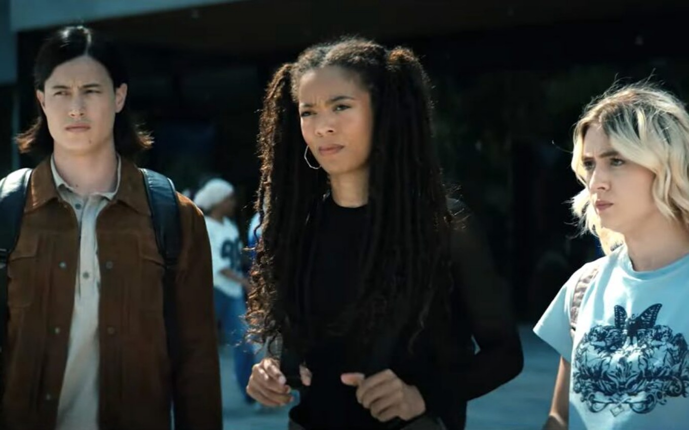 Derek Luh, Jaz Sinclair e Lizze Broadway em Gen V