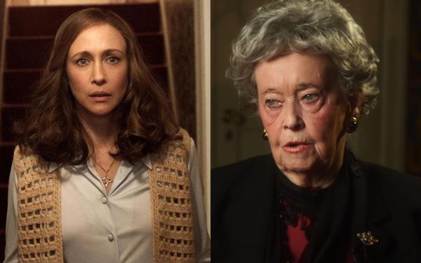 Vera Farmiga interpreta Lorraine Warren nos filmes de Invocação do Mal, baseados em históriais reais