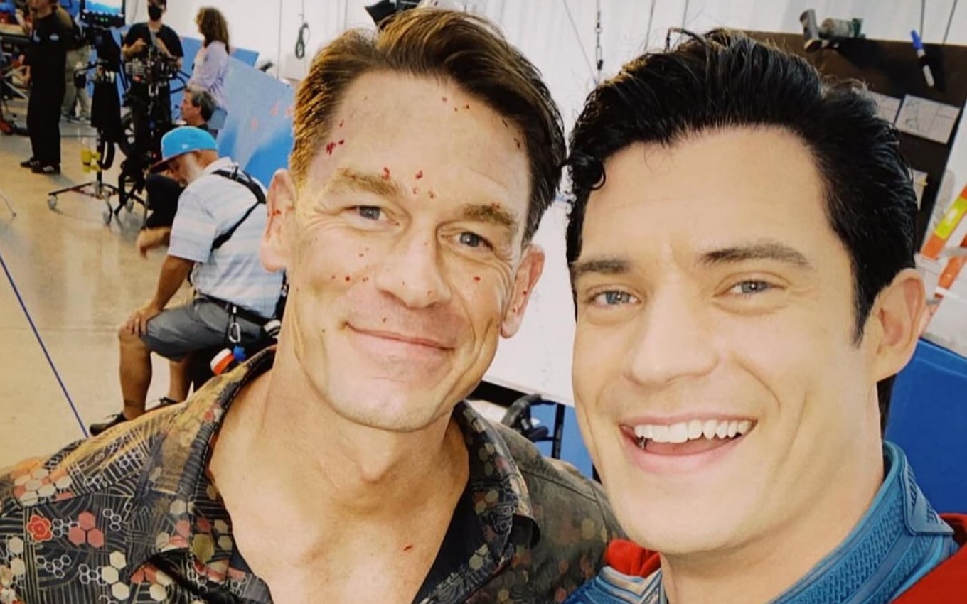 John Cena e David Corenswet nos bastidores da DC